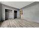Comfortable bedroom with spacious closet and convenient access to in-unit washer and dryer for easy laundry at 14333 E 1St Dr # 307, Aurora, CO 80011