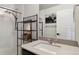 Modern bathroom boasting a glass shower enclosure and chrome fixtures at 12740 Tamarac St, Thornton, CO 80602