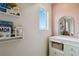 Close up of shelving and decor in the baby's Bedroom at 12740 Tamarac St, Thornton, CO 80602