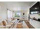 Bright living room with large window, comfortable seating, and modern decor at 12740 Tamarac St, Thornton, CO 80602