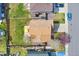 Aerial view showcasing the home's backyard, roof, and surrounding neighborhood at 5207 S Jericho Way, Centennial, CO 80015