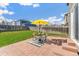 Backyard patio with stylish outdoor seating, perfect for relaxation and entertaining at 5207 S Jericho Way, Centennial, CO 80015