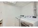 Convenient laundry room equipped with a modern washer and dryer at 6057 S Pierson St, Littleton, CO 80127