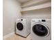 A dedicated laundry space featuring a modern washer and dryer at 2053 Meade St, Denver, CO 80211
