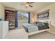 This room features a sporty theme, decor and a bookshelf with toys at 15886 E Stargazer Ln, Parker, CO 80134