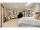 Inviting bedroom with a skylight, sitting area and modern decor for a relaxing atmosphere at 2931 S Cook St, Denver, CO 80210