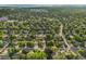 Expansive aerial view showcases the neighborhood's lush greenery and well-maintained homes at 7351 S Marion St, Centennial, CO 80122