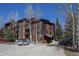 Exterior of the building with private parking available at 305 S Park Ave # 205, Breckenridge, CO 80424