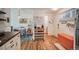 Inviting living space connects kitchen to dining area with modern finishes and open layout at 1842 Canyon Blvd # 105, Boulder, CO 80302