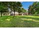 A beautiful backyard view with mature trees that create a peaceful and relaxing environment at 5193 Zinnia St, Arvada, CO 80002