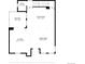 Upstairs floor plan features kitchen, living room, dining area, bathroom, and balcony at 9624 Dunning Cir, Highlands Ranch, CO 80126