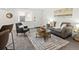 Inviting living room boasts a modern decor with natural light and cozy seating at 7700 W Glasgow Place # 15A, Littleton, CO 80128