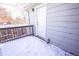 Small deck with access to storage at 846 S Sheridan Blvd, Denver, CO 80226