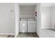 Convenient laundry closet with washer and dryer included at 3300 W Florida Ave # 77, Denver, CO 80219