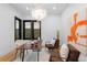 Bright and stylish office space with contemporary lighting and comfortable seating at 8103 Raphael Ln, Littleton, CO 80125