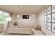 Contemporary living room with stylish decor and comfortable seating at 3888 N Riviera Ct, Aurora, CO 80019