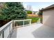 Inviting backyard deck perfect for outdoor relaxation with a lush green lawn at 21069 Woodside Ln, Parker, CO 80138