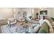 Inviting living room with comfortable seating, hardwood floors, and ample natural light at 6581 E Heritage Pl, Englewood, CO 80111