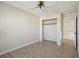 Bedroom with closet, ceiling fan and hall access at 176 S Pembrook St, Castle Rock, CO 80104