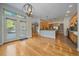 Spacious kitchen with an island, stainless steel appliances, and ample cabinetry at 34989 Forest Park Dr, Elizabeth, CO 80107