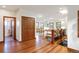 Light-filled foyer features hardwood floors and an open layout, seamlessly connecting living spaces at 6616 E Prentice Ave, Greenwood Village, CO 80111