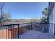 Deck overlooking the street and neighborhood at 5222 S Emporia Way, Greenwood Village, CO 80111