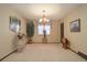 Bright dining area with large windows and a chandelier at 5222 S Emporia Way, Greenwood Village, CO 80111