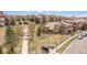 An aerial view of the community featuring walking paths, greenery, and well-maintained lawns at 9450 Sori Ln, Highlands Ranch, CO 80126