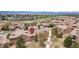 An aerial view showing the home's location within the community at 9450 Sori Ln, Highlands Ranch, CO 80126