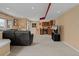 Finished basement area with a seating area and a bar, perfect for recreation and entertaining at 9249 Fox Fire Dr, Highlands Ranch, CO 80129