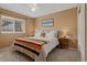 Inviting bedroom with a comfortable bed, side tables, and a large window, perfect for relaxation at 9249 Fox Fire Dr, Highlands Ranch, CO 80129