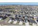 Enjoy an aerial view of the neighborhood with a nearby park, showcasing community amenities and nearby attractions at 3989 Gold Bug St, Aurora, CO 80019