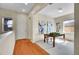 Elegant dining room featuring neutral colors, carpet, and lots of natural light at 12636 Sandstone Dr, Broomfield, CO 80021
