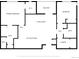 Two-bedroom floor plan with eat-in kitchen and balcony at 9287 Twenty Mile Rd # 401, Parker, CO 80134