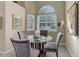 Warm dining room with a round glass table and cozy upholstered chairs at 18324 E Bethany Pl, Aurora, CO 80013