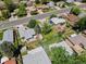 Aerial view of home featuring a spacious backyard, mature trees, and a well-maintained exterior in a residential neighborhood at 5920 Garrison St, Arvada, CO 80004