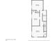 Floor plan showcasing the layout of the second floor with bedrooms and bathroom at 2566 N Emerson St, Denver, CO 80205