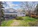 Enjoy the expansive backyard with lush lawn, mature trees, and covered patio, ideal for gatherings and outdoor fun at 12391 E Cedar Cir, Aurora, CO 80012