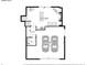 Lower level floor plan showcasing Gathering room, garage, hallway and a powder room at 12391 E Cedar Cir, Aurora, CO 80012