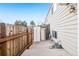 Enclosed backyard with a wooden fence and small shed, offering privacy and storage at 5711 W 92Nd Ave # 25, Westminster, CO 80031