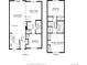 Detailed floor plan showcasing the layout of both floors, including room dimensions and features at 5711 W 92Nd Ave # 25, Westminster, CO 80031