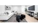 Stylish living room featuring a comfortable sectional sofa, modern decor, and plenty of seating at 4640 W 39Th Ave, Denver, CO 80212