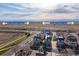 Aerial view of 711 Elm, Frederick, Colorado, with mountain views and nearby shopping at 711 Elm St, Frederick, CO 80530