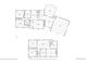 Home layout with first floor and basement showing living spaces, bedrooms, and bathrooms at 4401 S Yosemite Ct, Greenwood Village, CO 80111