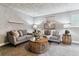 Cozy living room with comfortable sofas, decorative pillows, and a stylish round coffee table at 13586 W Warren Cir, Lakewood, CO 80228