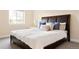 Inviting bedroom with a plush bed, decorative pillows, and a bedside table illuminated by a modern lamp at 10100 Isle St, Parker, CO 80134