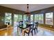 Bright dining room with a charming table and access to a deck at 3351 Oak St, Wheat Ridge, CO 80033