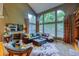 Spacious living room featuring large windows, comfortable seating, and a stylish decor at 3351 Oak St, Wheat Ridge, CO 80033