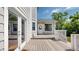 Inviting back deck with glass doors to the home, offering a smooth transition to outdoor living spaces at 10635 Dexter Dr, Thornton, CO 80233