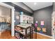 Entryway features custom built-ins and hardwood floors, with stylish decor and a modern design at 890 S Vine St, Denver, CO 80209